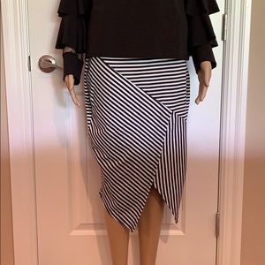 Pink 1x asymmetrical skirt